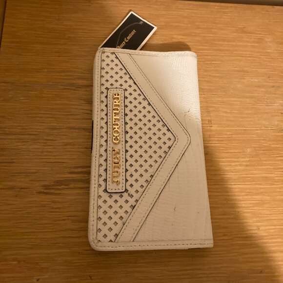 juicy couture white leather wallet Y2K - Picture 2 of 7
